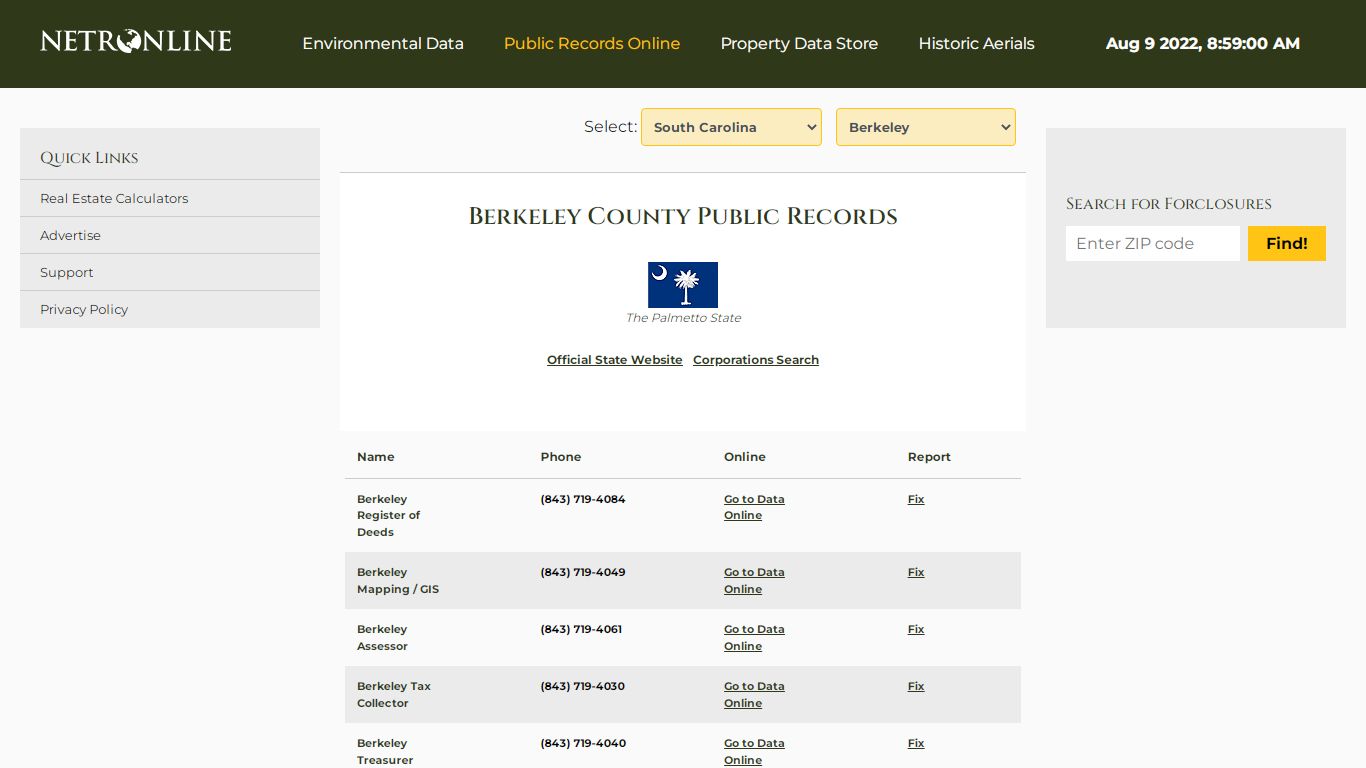 Berkeley County Public Records - NETROnline.com